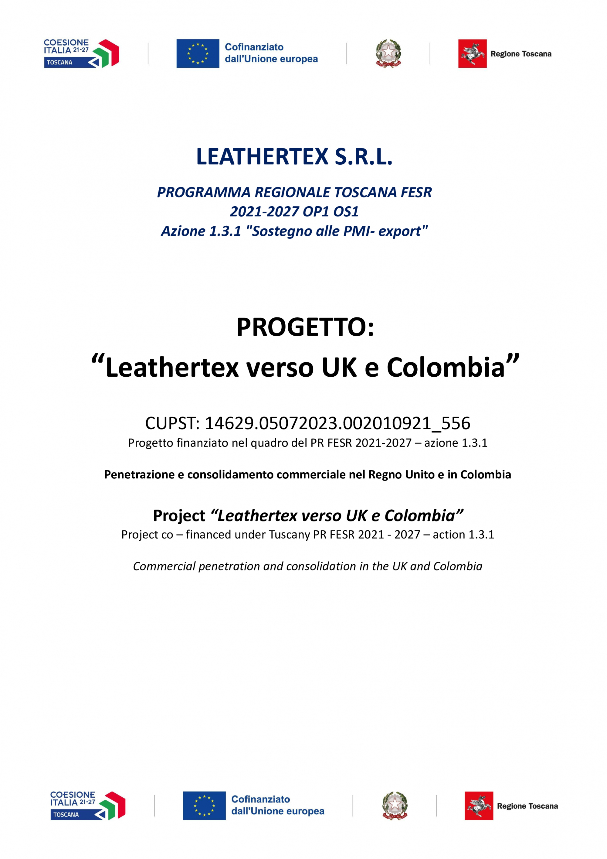 Poster LEATHERTEX Internazionalizione