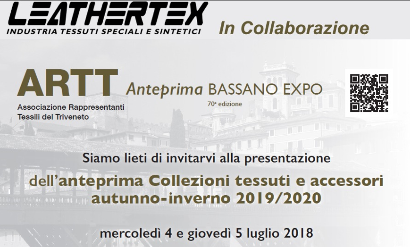ANTEPRIMA  COLLEZIONI TESSUTI AI 2019-2020 ARTT BASSANO EXPO